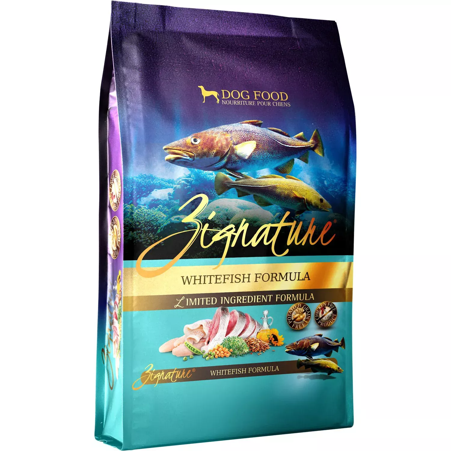 Zignature Whitefish Formula Dog Food, 27 LB
