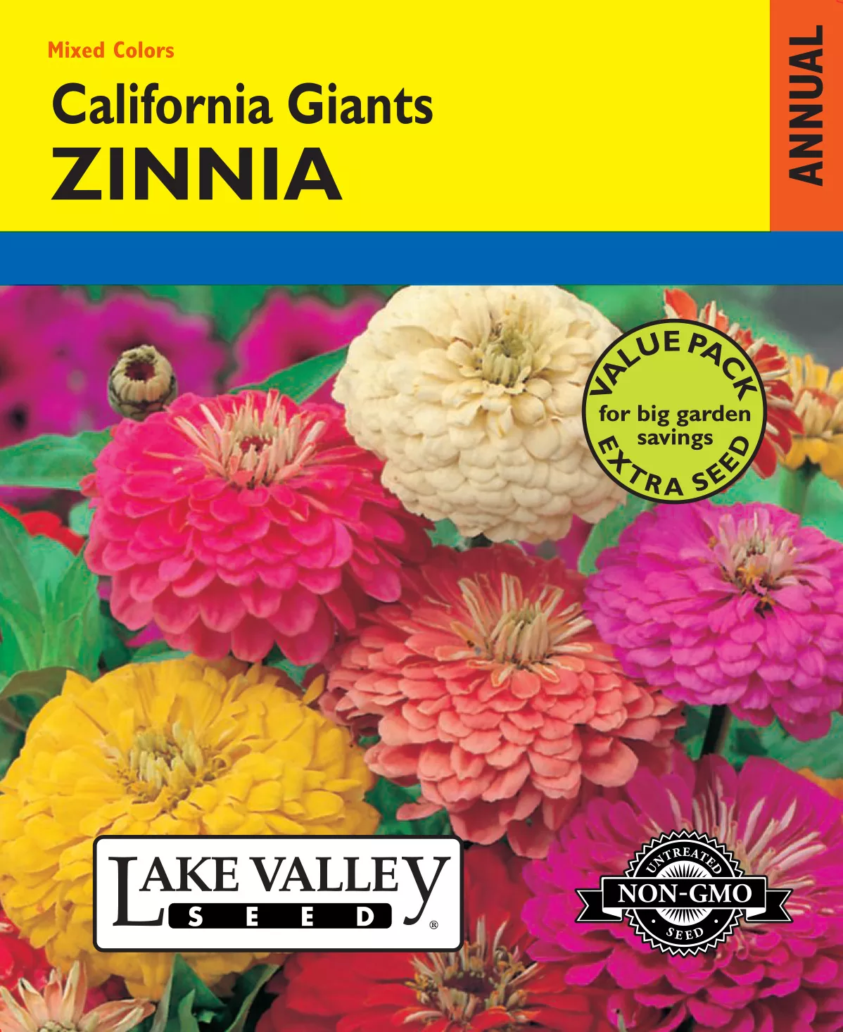 Zinnia California Giants Mixed Colors – Item #3480