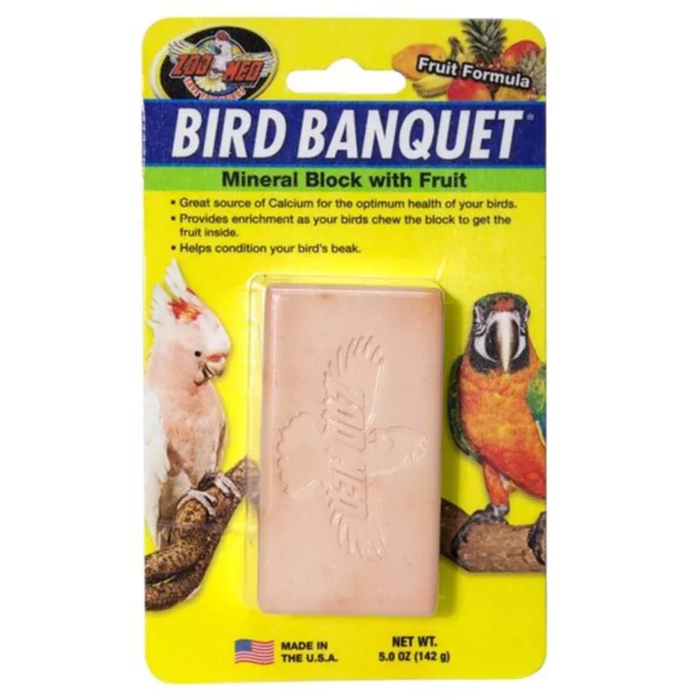 Zoo Med, Bird Banquet Fruit Formula Mineral Block