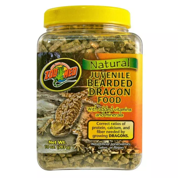 Zoo Med Natural Juvenile Bearded Dragon Food, 10 oz.