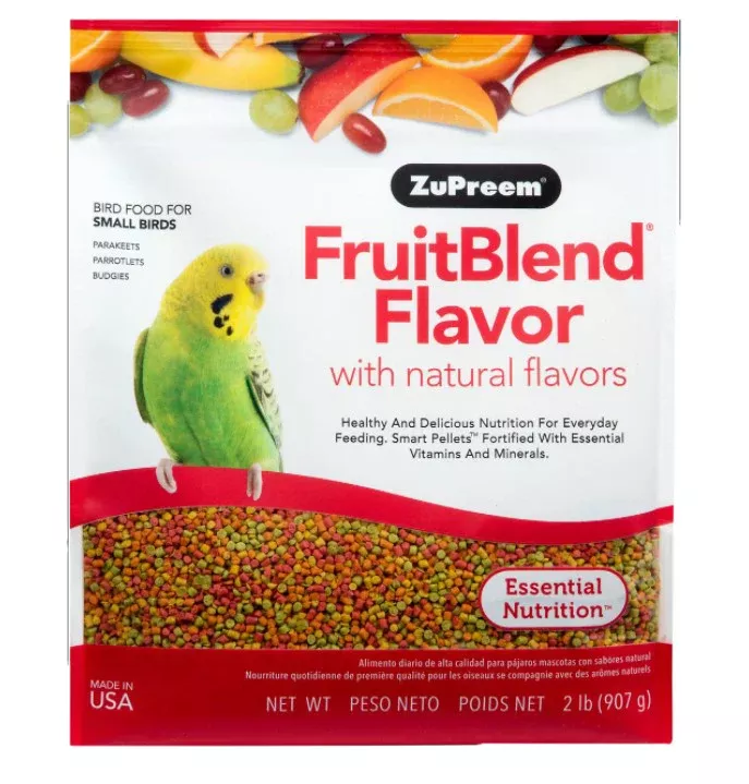 ZuPreem FruitBlend Parakeet Food, 2 lb