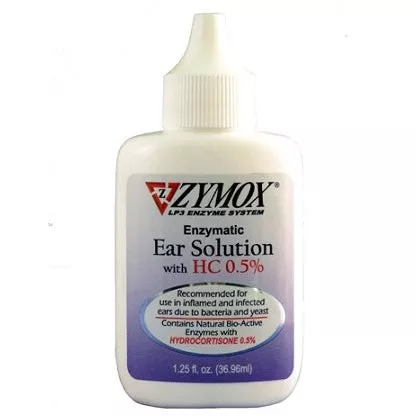 Zymox Ear Solution with 0.5-Percent Hydrocortisone, 1.25-Ounce